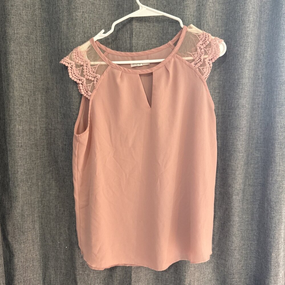 Women’s Pink Grayson Threads Sleeveless Shirt Size Med